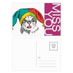 DIYthinker Foolscap I'm Fine Cat Protect Animal Miss Kartpostal Seti Teşekkür Kartı Gönderi Tarafı 20 adet