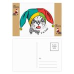 DIYthinker Foolscap I'm Fine Cat Protect Animal Noel Baba Hediye Kartpostal Teşekkür Kartı Gönderi 20 adet