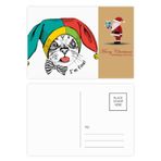 DIYthinker Foolscap I'm Fine Cat Protect Animal Noel Baba Kartpostal Seti Teşekkür Kartı Gönderi 20 adet