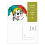 DIYthinker Foolscap I'm Fine Cat Protect Animal Şiir Kartpostal Seti Teşekkür Kartı Gönderi Tarafı 20 adet