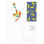 DIYthinker Futbolcu Bisiklet Tekme Desenli Muz Kartpostal Seti Teşekkür Kartı Gönderi Tarafı 20 adet
