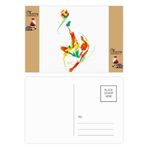 DIYthinker Futbolcu Bisiklet Tekme Desenli Noel Baba Hediye Kartpostal Teşekkür Kartı Gönderi 20 adet