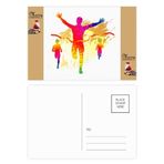 DIYthinker Futbolcu Kale Şerefe Desen Noel Baba Hediye Kartpostal Teşekkür Kartı Gönderi 20 adet