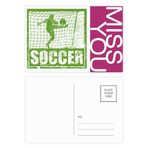 DIYthinker Futbolcu Puanı Gol Futbol Miss Kartpostal Seti Teşekkür Kartı Gönderi Tarafı 20 adet