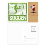DIYthinker Futbolcu Puanı Gol Futbol Noel Baba Kartpostal Seti Teşekkür Kartı Gönderi 20 adet