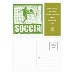DIYthinker Futbolcu Puanı Gol Futbol Şiir Kartpostal Seti Teşekkür Kartı Gönderi Tarafı 20 adet