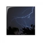 Dıythinker Gece Karanlık Orman Bilim Doğa Manzarası 10x10 cm Seramik Karo