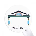 Dıythinker Geleneksel Anma Kemeri Kore Baskılı Yuvarlak Kaymaz Kauçuk Mouse Pad
