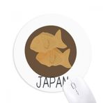 Dıythinker Geleneksel Japon Yerel Atıştırmalık Balık Baskılı Yuvarlak Kaymaz Kauçuk Mouse Pad