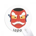 Dıythinker Geleneksel Japon Yerel Hayalet Maskesi Baskılı Yuvarlak Kaymaz Kauçuk Mouse Pad