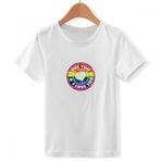 DIYthinker Genç Lieber LGBT gökkuşağı damgası, yuvarlak yakalı, beyaz tişört çok renkli S