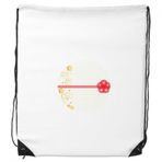Dıythinker Golden Sakura Geometri Çiçek Desenli İpli Sırt Çantası