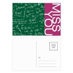 DIYthinker Green Limits Matematiksel Formüller Miss Kartpostal Seti Teşekkür Kartı Gönderi Tarafı 20 adet