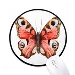 Dıythinker Gül Pembe Kelebek Yağlı Boyalı Yuvarlak Kaymaz Mouse Pad