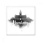 Dıythinker Hamburg Almanya Mürekkep Şehir Seramik Bisk Fayans Dekorasyon 20x20 cm Seramik Karo