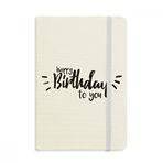 Dıythinker Happy Birthday to You Alıntı Stil Kumaş Sert Kapak A5 Defter