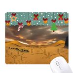 DIYthinker Harita Çöl İpeği Yol Mouse Pad Oyun Ofis Mat Noel Kauçuk Ped