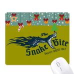 DIYthinker Hayvan İllüstrasyonu Isırma Yılan Desenli Mouse Pad Oyun Ofis Mat Noel Kauçuk Ped
