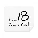 DIYthinker I am 18 years old Age Young Phone Ekran Temizleyici Gözlük Temizleme Bezi 2 adet Süet Kumaş