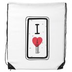 Dıythinker I Love London Kelimeler Desen Büzme İpli Sırt Çantası
