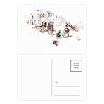 DIYthinker İngiliz Mimarisi Vintage Araba Suluboya Kartpostal Seti Doğum Günü Teşekkür Kartı Gönderi Tarafı 20 adet 14,5 cm x 9,7 cm Çok Renkli