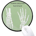 Dıythinker İnsan İskeleti El Ve Ayak Yuvarlak Kaymaz Mouse Pad