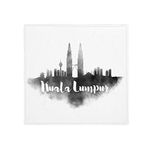 DIYthinker İstanbul Türkiye işareti mürekkep şehir boyama kaymaz zemin evcil hayvan paspası yuvarlak banyo oturma odası mutfak kapı 60 / 50 cm hediye 60 x 60 cm çok renkli