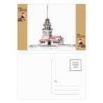 DIYthinker İstanbul Türkiye'de Kız Kulesi Noel Baba Hediye Kartpostal Teşekkür Kartı Gönderi 20 adet