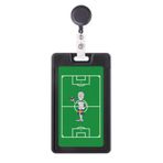 DIYthinker İsveç Futbolcusu Karikatür Mumya Geri Çekilebilir Rozet Makara Kart Kılıfı