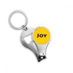 Dıythinker Joy Word İlham Verici Sözler Anahtarlık Halka Burun Tırnak Kesme Kesici Makas Alet Kiti Şişe Açacağı Hediye