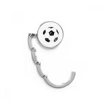 DIYthinker Kadın Basit Siyah Futbol Desenli Futbol Masası Kancası Katlanır Çanta Masa Askısı Katlanabilir Tutucu 4,4 x 4,4 cm (Genişlik x Yükseklik) Katlanmış Çok Renkli