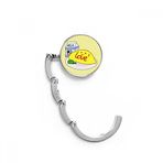 DIYthinker Kadın Besleyici Kahvaltı İllüstrasyon Desenli Masa Kancası Katlanır Çanta Masa Askısı Katlanabilir Tutucu 4,4 x 4,4 cm (Genişlik x Yükseklik) Katlanmış Çok Renkli
