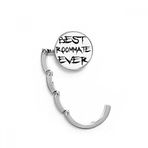 DIYthinker Kadın Best Roommate Ever Mezuniyet Sezonu Masa Kancası Katlanır Çanta Masa Askısı Katlanabilir Tutucu 4,4 x 4,4 cm (Genişlik x Yükseklik) Katlanmış Çok Renkli