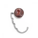 DIYthinker Kadın Clair De Lune XJJ Yağlı Boya Masa Kancası Katlanır Çanta Masa Askısı Katlanabilir Tutucu 4,4 x 4,4 cm (Genişlik x Yükseklik) Katlanmış Çok Renkli