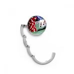 DIYthinker Kadın Dağınık Poker Kumar Fotoğraf Çipleri Masa Kancası Katlanır Çanta Masa Askısı Katlanabilir Tutucu 4,4 x 4,4 cm (Genişlik x Yükseklik) Katlanmış Çok Renkli