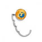 DIYthinker Kadın Futbol Spor ABD Masa Kancası Katlanır Çanta Masa Askısı Katlanabilir Tutucu 4,4 x 4,4 cm (Genişlik x Yükseklik) Katlanmış Çok Renkli