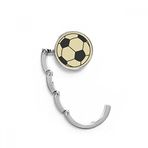 DIYthinker Kadın Futbol Spor Çizgi Çizim Desenli Masa Kancası Katlanır Çanta Masa Askısı Katlanabilir Tutucu 4,4 x 4,4 cm (Genişlik x Yükseklik) Katlanmış Çok Renkli