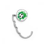 DIYthinker Kadın Futbol Sporları Metin Masa Kancası Katlanır Çanta Masa Askısı Katlanabilir Tutucu 4,4 x 4,4 cm (Genişlik x Yükseklik) Katlanmış Çok Renkli