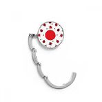 DIYthinker Kadın Japon Kültürü Ulusal Bayrak Fener Masa Kancası Katlanır Çanta Masa Askısı Katlanabilir Tutucu 4,4 x 4,4 cm (Genişlik x Yükseklik) Katlanmış Çok Renkli