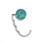 DIYthinker Kadın Kimyasal Reaksiyon Aleti Kimya Masa Kancası Katlanır Çanta Masa Askısı Katlanabilir Tutucu 4,4 x 4,4 cm (Genişlik x Yükseklik) Katlanmış Çok Renkli