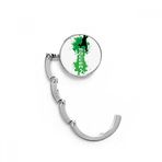 DIYthinker Kadın Metin Futbol Spor Masa Kancası Katlanır Çanta Masa Askısı Katlanabilir Tutucu 4,4 x 4,4 cm (Genişlik x Yükseklik) Katlanmış Çok Renkli