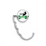DIYthinker Kadın Penalty Kick Futbol Spor Metin Masa Kancası Katlanır Çanta Masa Askısı Katlanabilir Tutucu 4,4 x 4,4 cm (Genişlik x Yükseklik) Katlanmış Çok Renkli