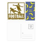 DIYthinker Kahverengi Futbolcu Slayt Muz Kartpostal Seti Teşekkür Kartı Gönderi Tarafı 20 adet