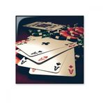 DIYthinker Kart Poker Çipleri Kumar Fotoğraf Parlak Seramik Fayans Banyo Mutfak Duvar Taş Dekorasyon El İşi Hediye