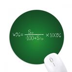 Dıythinker Kimya Kowledge Çözülebilirlik Formula Baskılı Yuvarlak Kaymaz Kauçuk Mouse Pad
