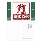 DIYthinker Kırmızı Futbolcu Topla Futbol İyi Şanslar Kartpostal Seti Kart Gönderi Tarafı 20 adet