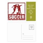 DIYthinker Kırmızı Futbolcu Topla Futbol Şiir Kartpostal Seti Teşekkür Kartı Gönderi Tarafı 20 adet