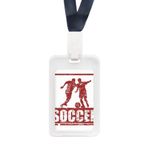 DIYthinker Kırmızı Futbolcu Tutmak Futbol Şeffaf Kimlik Kredi Kartı Tutucu Koruyucu Kılıf