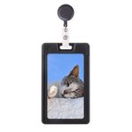 DIYthinker Kitty Cat Pet Relax Sleep Animal Sevimli Geri Çekilebilir Rozet Makarası Kart Kılıfı