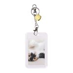 DIYthinker Kitty Cat Stripes Relax Sleep Animal Rozet Kredi Kartı Koruyucu Kol Sarı Çan